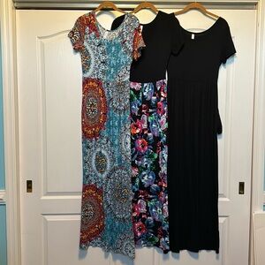 3 Maxi Dresses